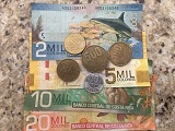 Beautiful examples of Costa Rica money
