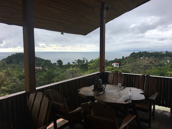 El Lagarto view of the Pacific from the dining room.