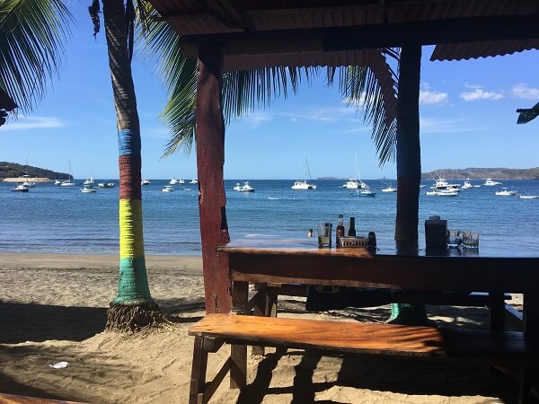 View of the harbor from the dining area of Estero Azul.