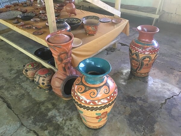 Examples of various types of beautiful handmade pottery.