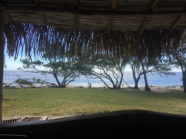 View from our lunchtime table of Playa Negra