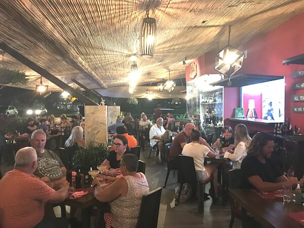 The popular, La Forketta main dining area.