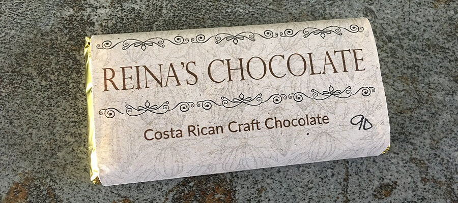 One of several Chocolate bars from Reina's.