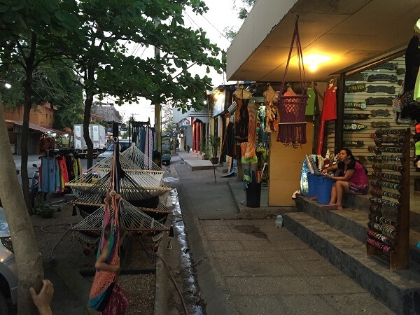 The shops of downtown Tamarindo Costa Rica