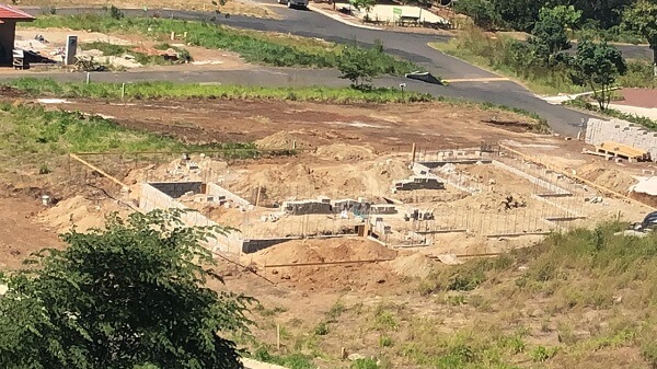 House footings in progress