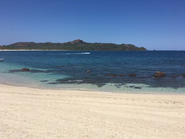The clear water of Playa Conchal